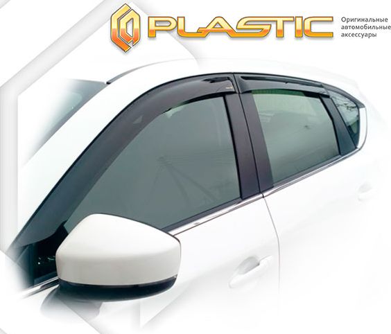 Дефлекторы СА Пластик для окон (Classic полупрозрачный) Mazda CX-5 KF 2017–2026. Артикул 2010030312842