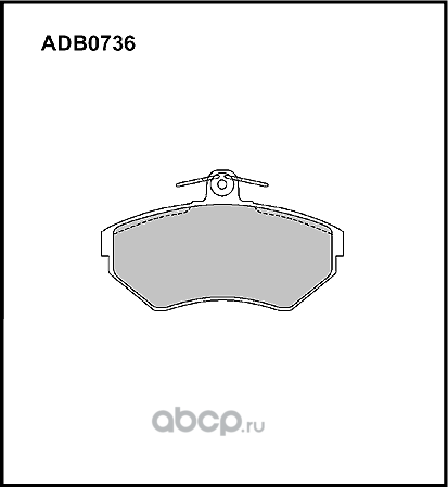 Колодки тормозные (Allied Nippon). Артикул ADB0736