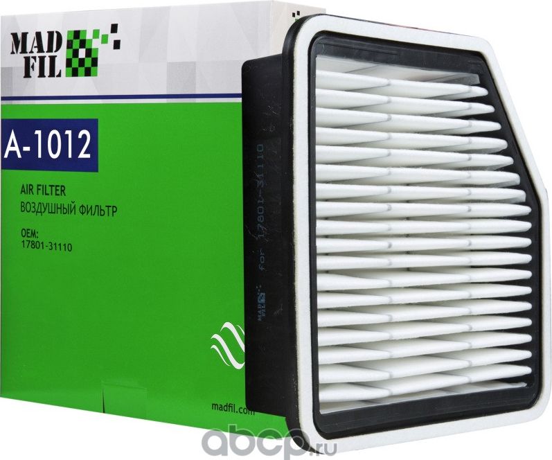 ФИЛЬТР ВОЗДУШНЫЙ LEXUS GS430 IS250 05 (Madfil). Артикул A1012