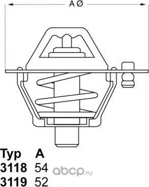 Термостат_(311982D4 WAHLER). Артикул 311982D4