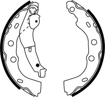 Тормозные колодки ABE задние для Subaru Justy II 1995-2003. Артикул C08027ABE