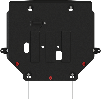Защита Шериф (2 мм) для картера и КПП Mitsubishi Xpander Cross 2022-2026. Артикул 14.5307