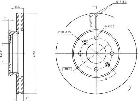 Тормозной диск Patron. Артикул PBD4839
