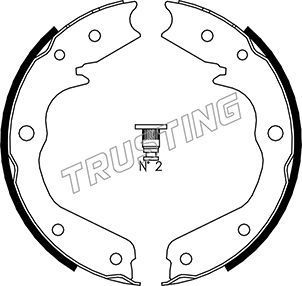 Тормозные колодки (стояночная тормозная система) Trusting задние для Acura MDX I 2000-2005. Артикул 073.173