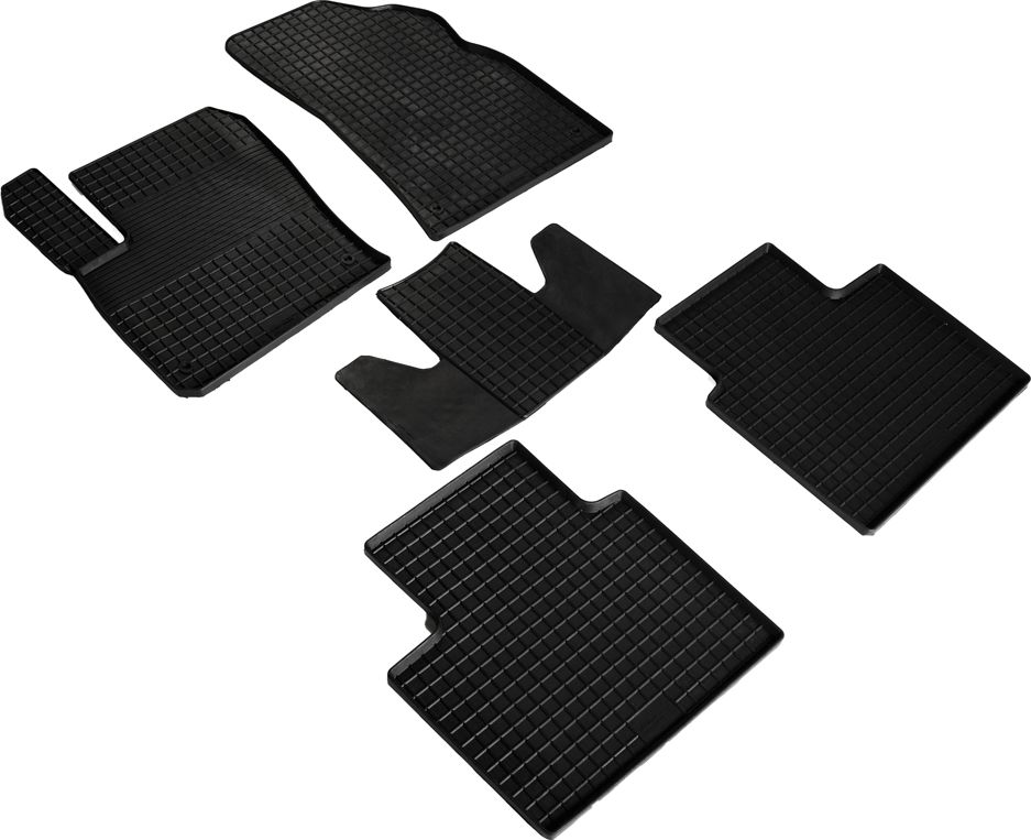 Коврики резиновые Seintex с узором сетка для салона Geely Monjaro 2021-2026. Артикул 99165