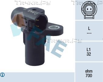 Датчик положения коленвала FAE для Renault Grand Scenic II 2004-2008. Артикул 79183