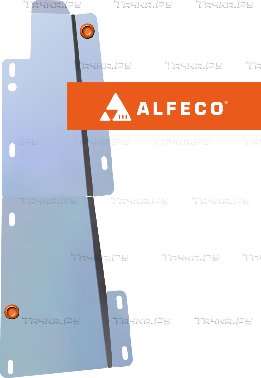 Защита алюминиевая Alfeco (4мм) для топливопровода Chery Tiggo 7 (вкл. Tiggo 7 Pro) 2019-2026. Артикул ALF.02.19.1AL4