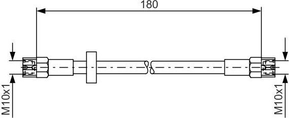 Тормозной шланг Bosch задний для Volkswagen Scirocco II 1980-1992. Артикул 1 987 476 216