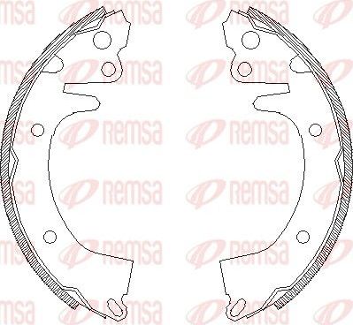 Тормозные колодки Remsa. Артикул 4325.00