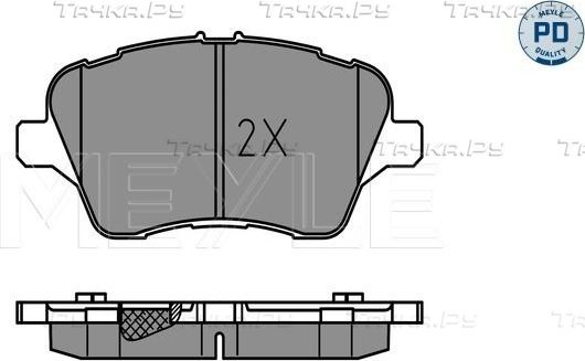 Тормозные колодки Meyle PD передние для Ford Fiesta VI 2009-2019. Артикул 025 251 3417/PD