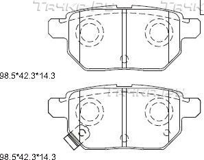 Тормозные колодки Asimco. Артикул KD2781