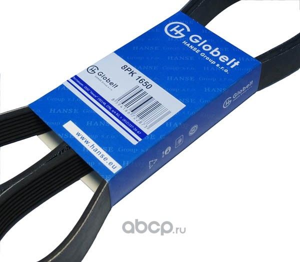 Ремень приводной поликлиновой (Globelt). Артикул 8PK1650