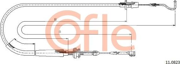 Трос газа Cofle для Volkswagen Jetta I 1978-1984. Артикул 92.11.0823