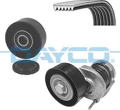 Приводной ремень поликлиновой с роликами (комплект) Dayco. Артикул KPV518