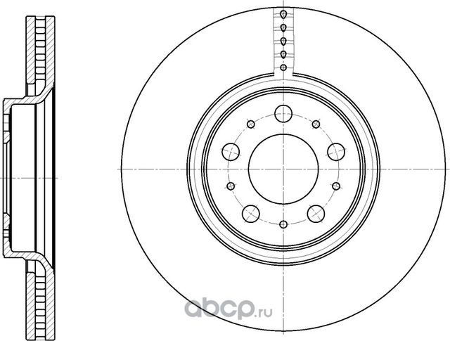 Диск тормозной (G-Brake). Артикул GR20158