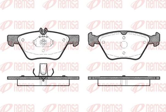 Тормозные колодки Remsa. Артикул 0601.00