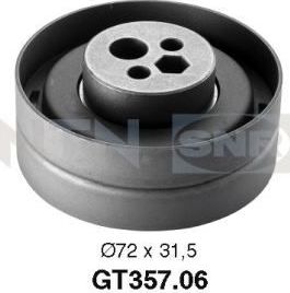 Натяжной ролик (натяжитель) ремня ГРМ NTN / SNR для Audi A8 I (D2) 1994-1994. Артикул GT357.06