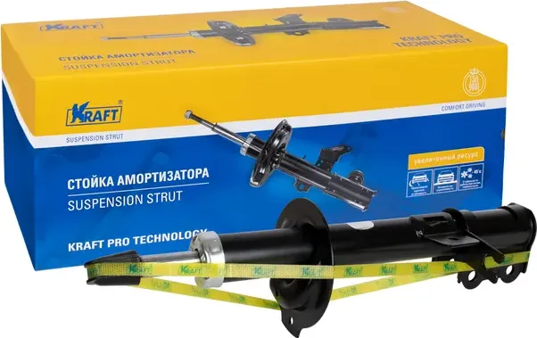 Амортизатор передний (стойка левая в сборе) Chevrolet Lacetti (04-) (Kraft). Артикул KT073572