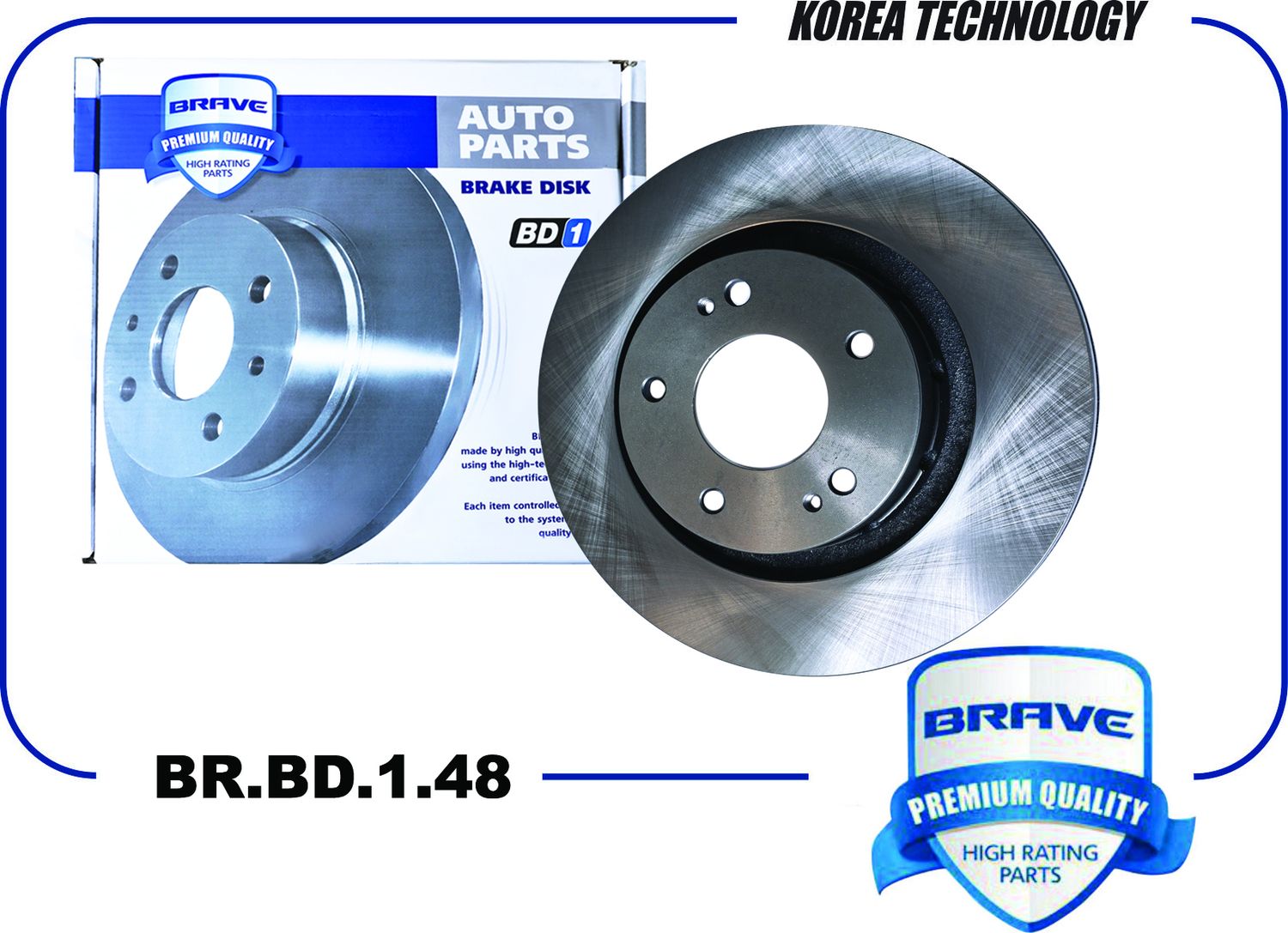 Диск тормозной передний 4615A179 BR.BD.1.48 Mitsubishi Outlander III 12-, Outlan (Brave). Артикул BRBD148