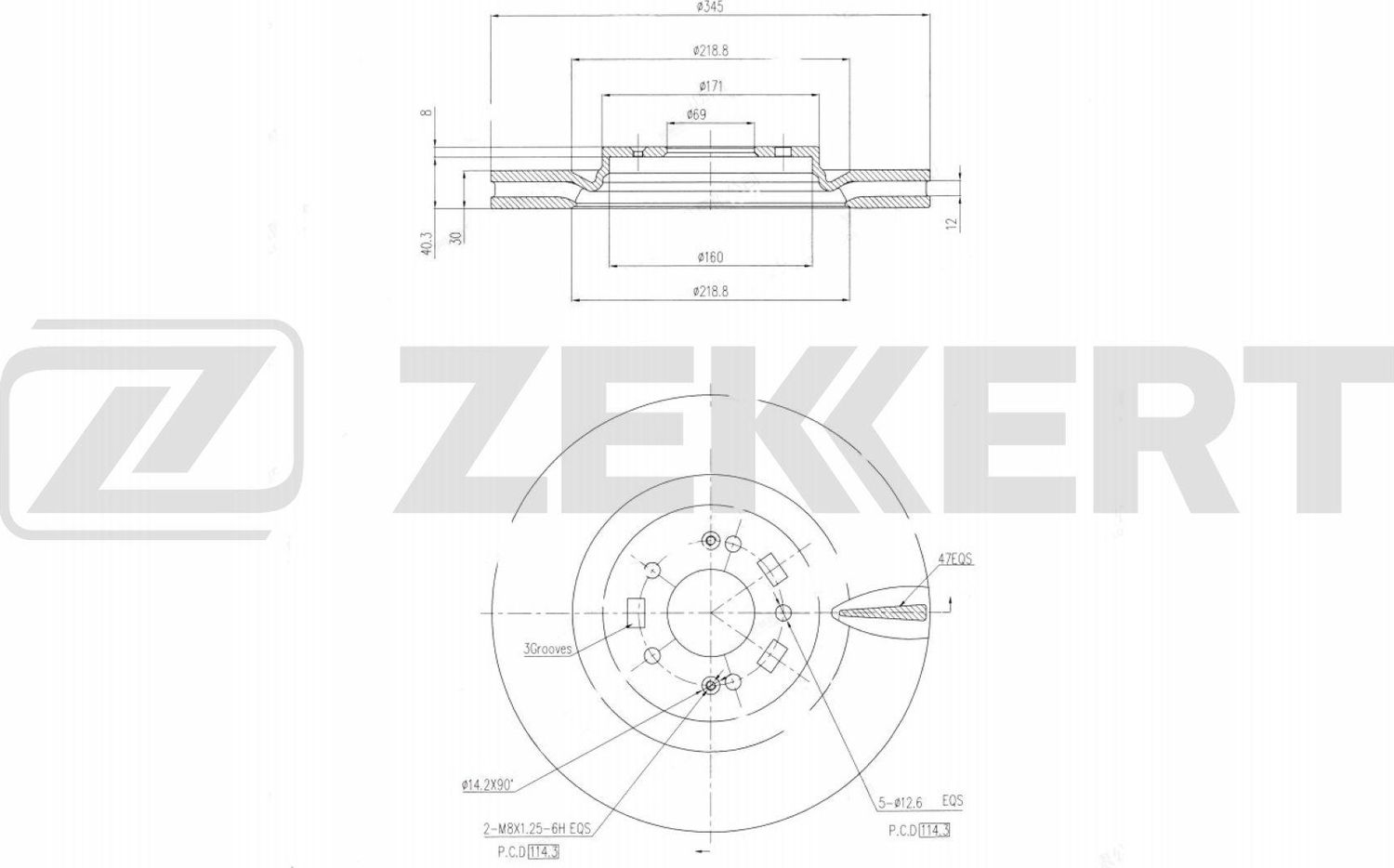 Тормозной диск Zekkert. Артикул BS-6660