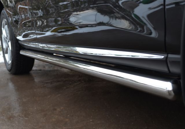 Защита порогов RusStal труба d63 (вариант 3) для Nissan Murano Z51 2010-2015. Артикул NMT-0103113