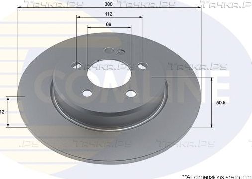 Тормозной диск Comline Comline. Артикул ADC4052