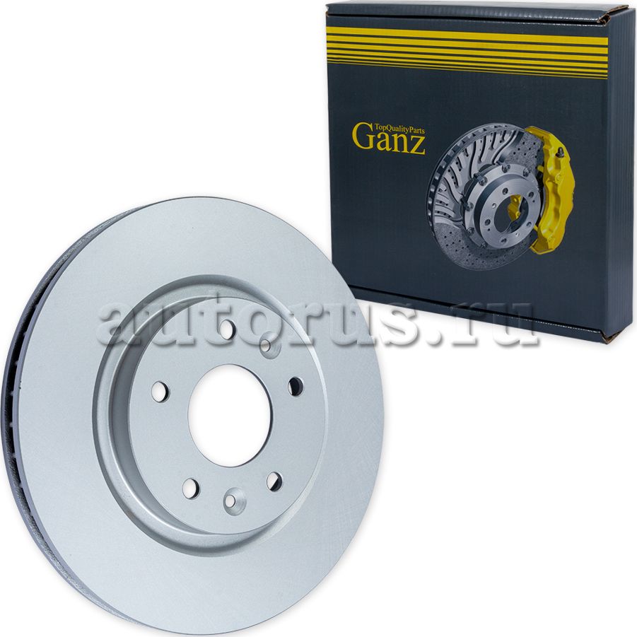 Диск тормозной передний с покрытием (Ganz). Артикул GIJ06067
