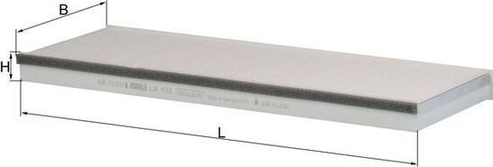 Салонный фильтр Mahle. Артикул LA 532