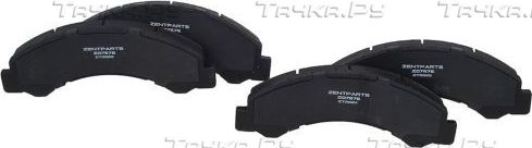 Тормозные колодки Zentparts. Артикул Z07576