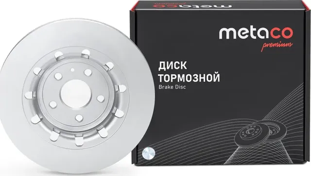Диск тормозной передний вентилируемый (Metaco). Артикул 3050604