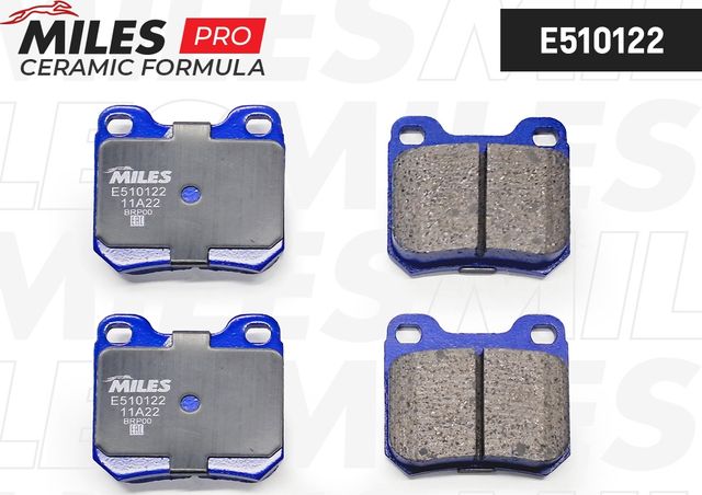 Тормозные колодки Miles (Керамика) задние для Opel Senator B 1987-1993. Артикул E510122