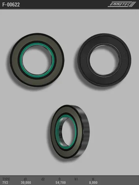 Сальник 30,00/54,70*8,00 тип 7V2 (Emmetec). Артикул F00622