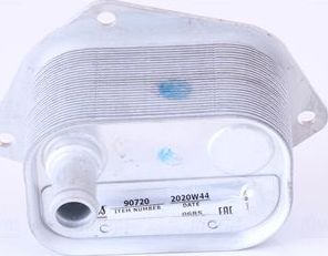 Радиатор масляный (маслоохладитель) для двигателя Nissens (алюминий). Артикул 90720