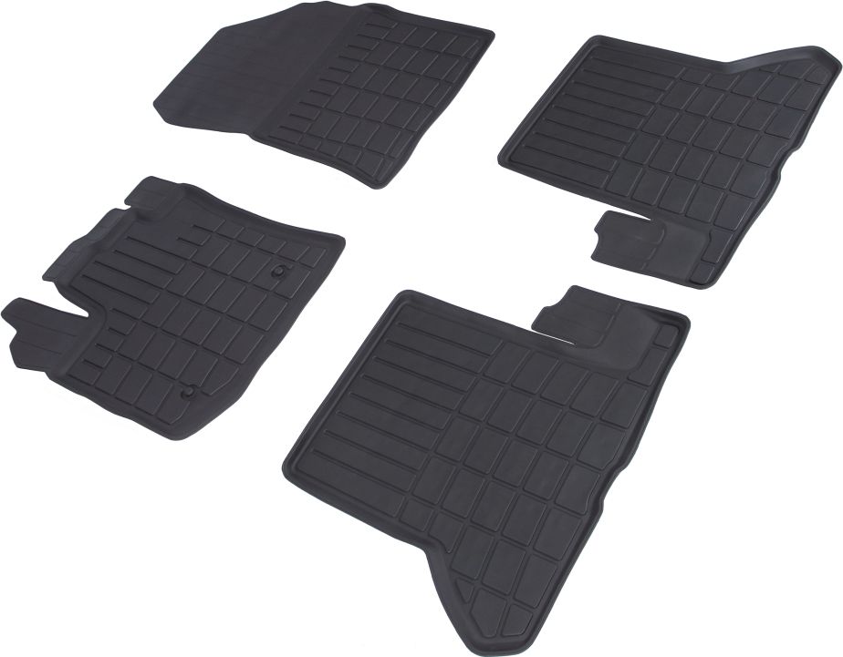 Коврики резиновые Seintex со стандартным бортиком для салона Renault Dokker 2012-2026. Артикул 89776
