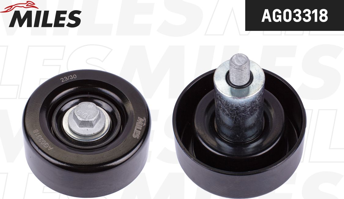Направляющий (ведущий) ролик приводного поликлинового ремня Miles. Артикул AG03318