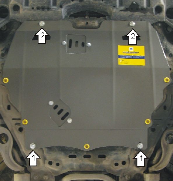 Защита Мотодор для картера, КПП Mazda 6 II 2007-2012. Артикул 01121