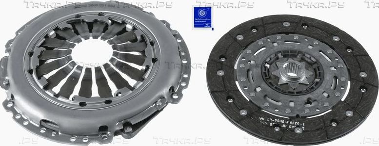 Сцепление (комплект) SACHS для Fiat Grande Punto 2007-2012. Артикул 3000 951 934