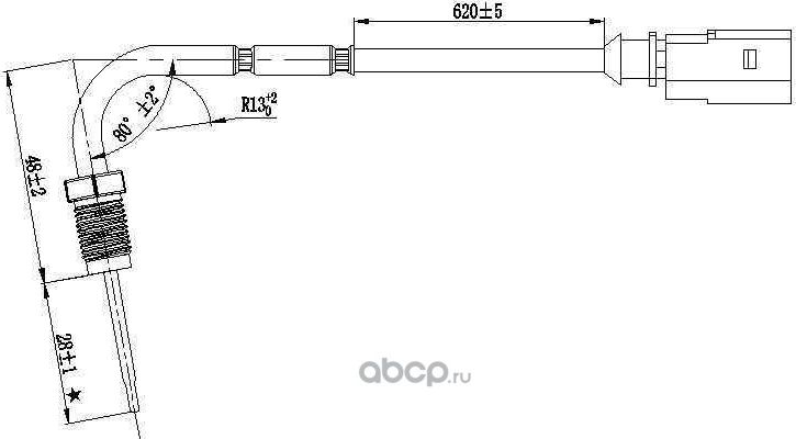 Датчик температуры выхлопных газов (Magtechnic). Артикул MAG0034OG