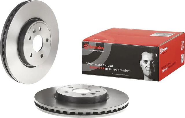 Тормозной диск Brembo PRIME LINE - UV Coated передний для Opel Astra K 2015-2026. Артикул 09.D392.11