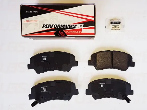 Премиум тормозные колодки HYUNDAI SOLARIS 10-/12-/KIA RIO III 11-/12- передние (UBS). Артикул bp1103013