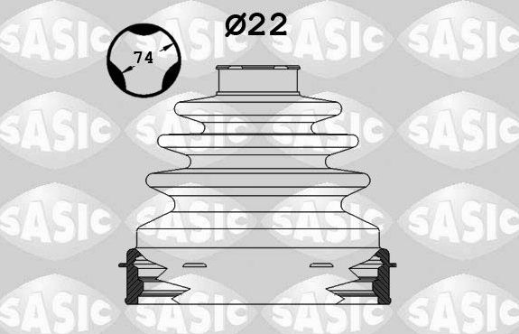 Пыльник ШРУСа внутренний Sasic для Ford C-MAX I 2003-2010. Артикул 1906010