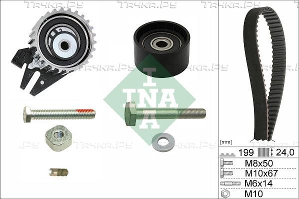 Ремень ГРМ с роликами (комплект) Ina для Alfa Romeo Brera 2008-2010. Артикул 530 0562 10