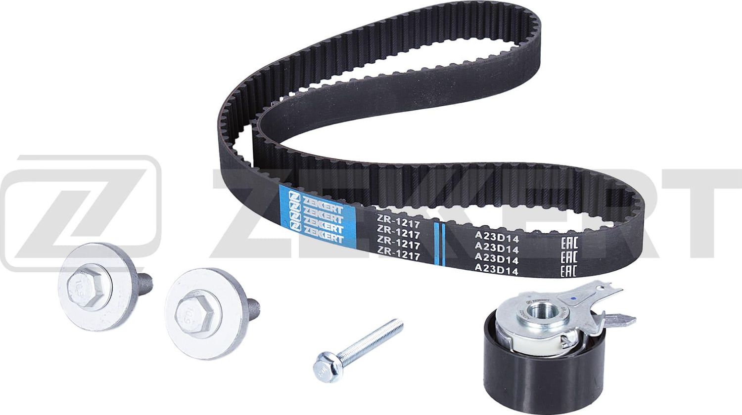 Ремень ГРМ с роликами (комплект) Zekkert (HNBR (Hydrierter Acryl-Nitril-Butadien-Kautschuk)) для Nissan Kubistar X76 2003-2026. Артикул ZR-1217