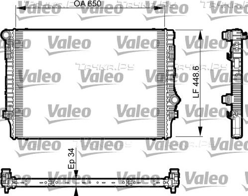 Радиатор охлаждения двигателя Valeo для Skoda Superb III 2015-2026. Артикул 735548