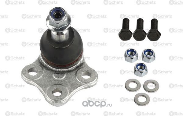 Шаровая опора SCHATZ (комплект) (передняя нижняя) FLUENCE 10-17, MEGANE 09-15, S Schatz. Артикул S12798