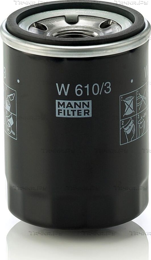 Масляный фильтр Mann-Filter для Mitsubishi Outlander XL 2006-2012. Артикул W 610/3