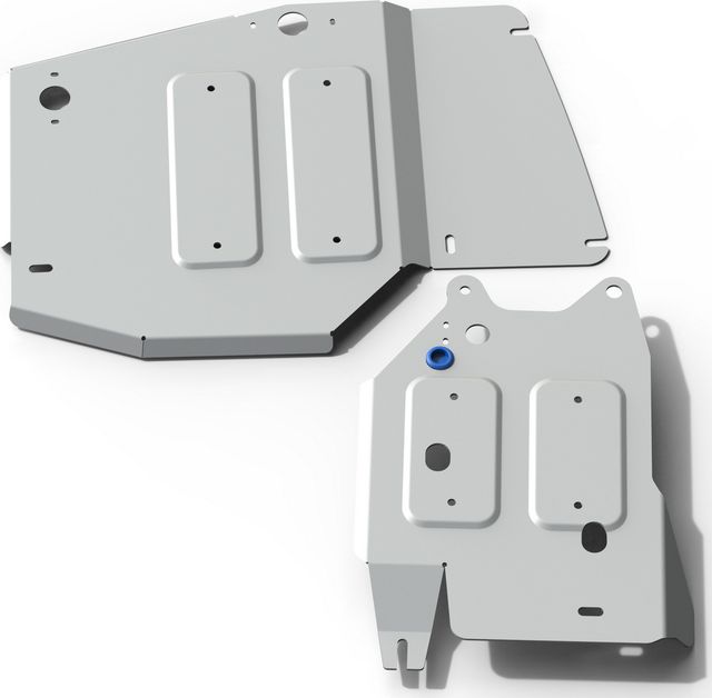 Защита алюминиевая Rival для РК и топливных трубок Jeep Grand Cherokee WK2 2010-2013. Артикул 333.2735.1