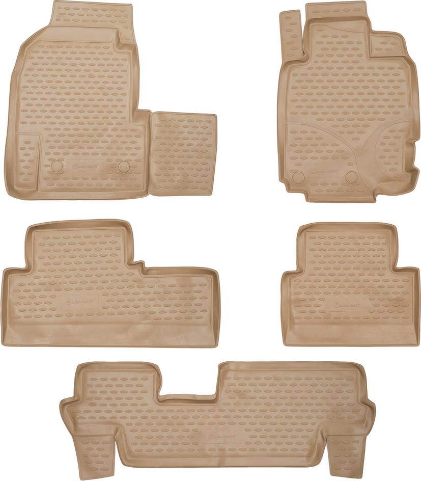 Коврики Element для салона Honda Odyssey RA6 JDM (правый руль) 1999-2003 3 ряда Бежевые. Артикул NLC.18.20.212k