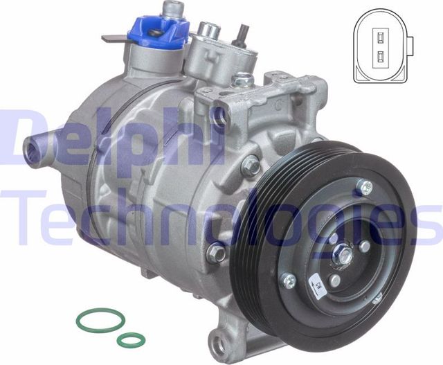 Компрессор кондиционера Delphi для Volkswagen Golf Sportsvan I 2014-2026. Артикул TSP0155997
