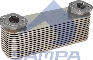 Радиатор масляный (маслоохладитель) для двигателя Sampa. Артикул 203.445